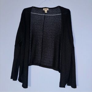 kohls black knit cardigan size xs